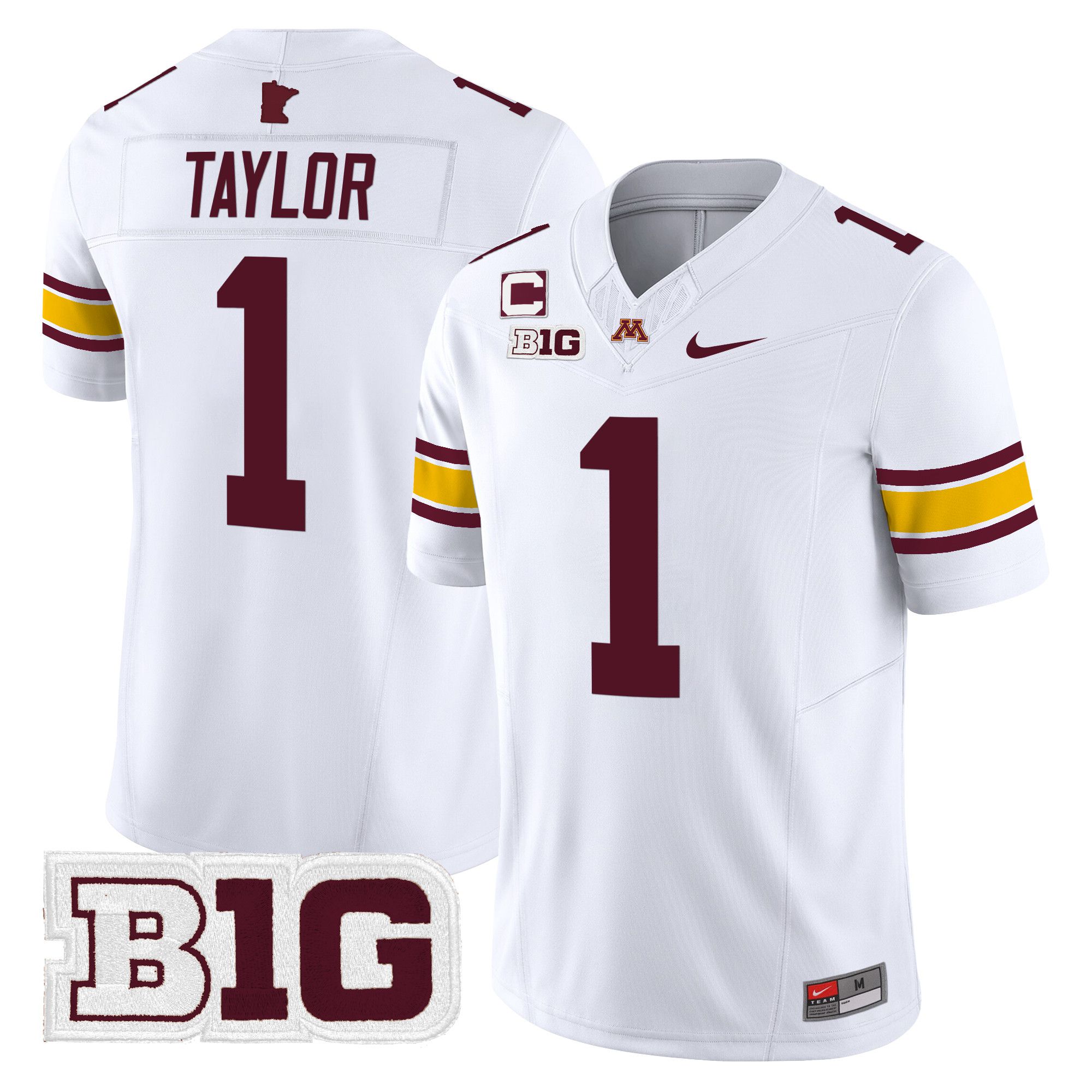 Men Minnesota Golden Gophers #1 Taylor White Nike 2024 Vapor Limited NCAA Jersey->more ncaa teams->NCAA Jersey